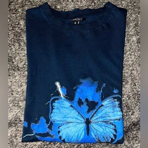 Oversized BooHooMAN Butterfly T-Shirt